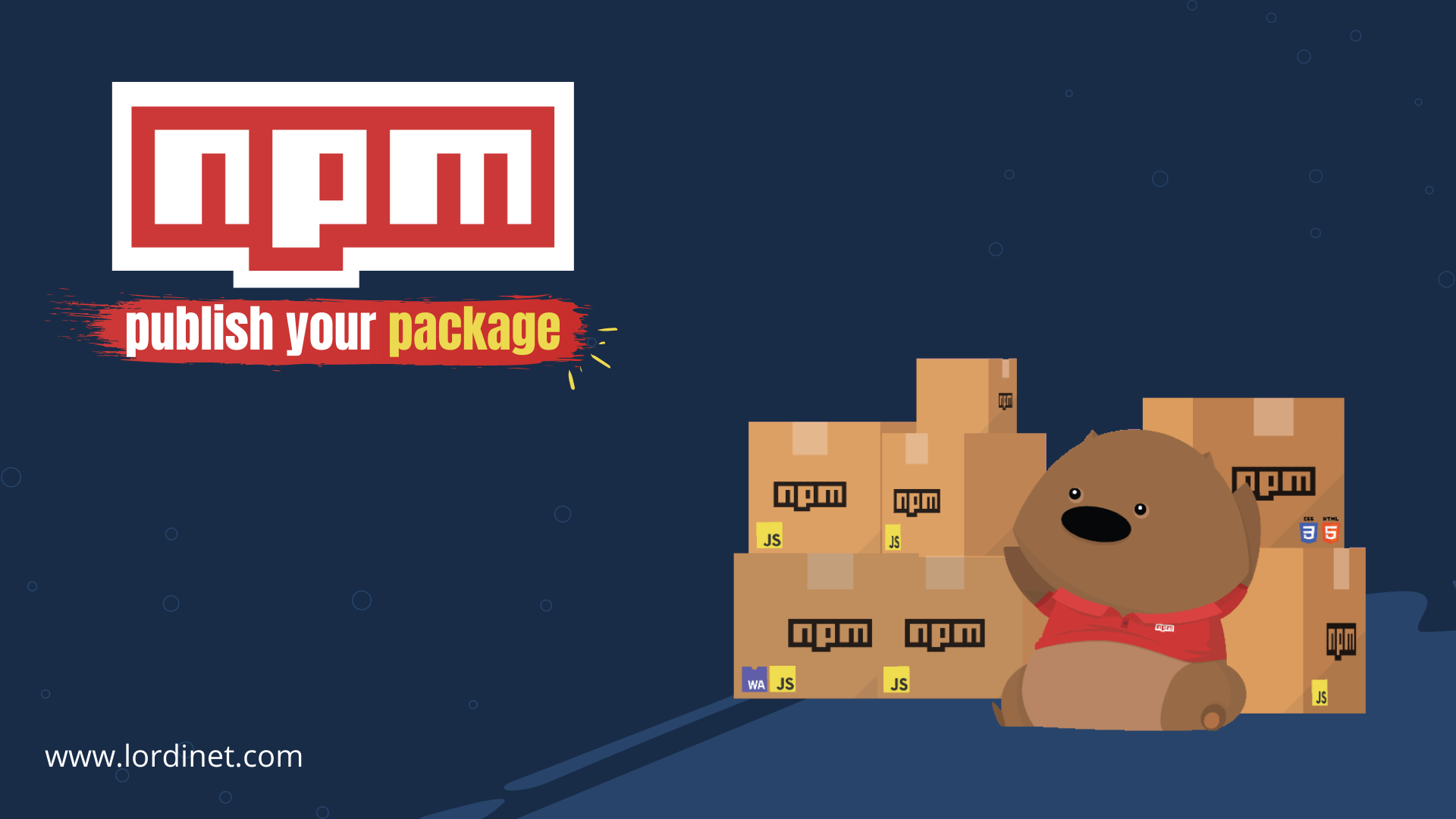 آموزش انتشار پکیج javascript در سایت npm